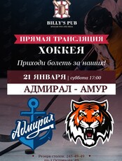 Прямая трансляция хоккей. Адмирал - Амур