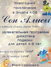 Новогодняя программа "Сон Алисы
