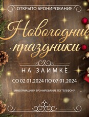 Новогодние праздники на Заимке