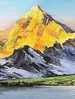 Мастер-класс на панорамном холсте "Солнечные горы"