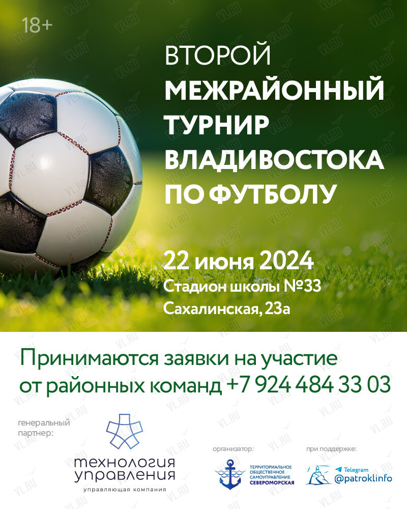 Межрайонный турнир Владивостока по футболу во Владивостоке 22 июня 2024 в  Средняя школа №33