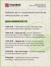 Дегустационный чайный интенсив «Погружаясь в чай». День 1