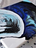 Мастер-класс в технике fluid art (наливной акрил)