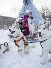 Тур «Катание на Хаски, скала Орел и Партизанская ГРЭС»