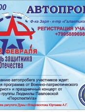 Автопробег, посвящённый Дню Защитника Отечества
