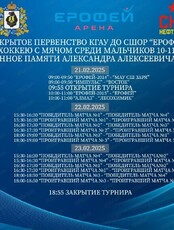 Открытое первенство по хоккею с мячом среди мальчиков 10-11 лет
