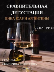 Сравнительная дегустация вина ЮАР и Аргентины с Екатериной Белоусовой