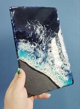 Мастер-класс по рисованию эпоксидной смолой по сланцевой дощечке