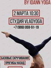 Мастер-класс по Айенгар йоге «Прогибы и скручивания»