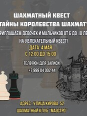 Шахматный квест «Тайны Королевства шахмат»