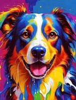 Мастер-класс "Собака в стиле POPart"