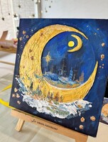 Мастер класс по рисованию "Дыхание ночи"