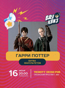 2025-06-16 20:00:00 в Trinity Irish Pub Квин «Гарри Поттер. Битва факультетов»
