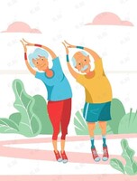 Занятия по общефизической подготовке для людей старше 55 лет