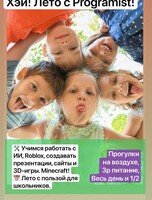 Летняя программа для детей 8-15 лет в школе Programist