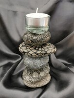 Мастер-класс "Подсвечник из камней"