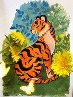 Проект "Юный художник". Мастер-класс "Амурский тигр"