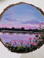 Мастер-класс на спиле дерева "Рассвет"
