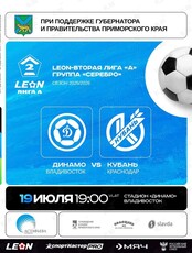 Футбол: Динамо (Владивосток) – Кубань (Краснодар)