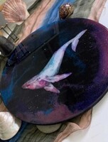 Мастер-класс по рисованию эпоксидной смолой в 3D технике "Кит"