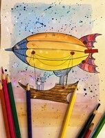 Проект "Юный художник". Мастер-класс "Дирижабль"