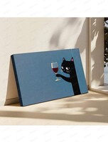Мастер-класс по созданию интерьерной картины "Кот и кофе"
