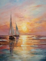 Мастер-класс "Закат на море"