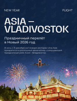 Новогодняя ночь New Year Flight: Asia-Vladivostok