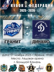 Матч турнира «Кубок Федерации»: Гранит – Динамо