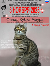 Международная выставка кошек от клуба любителей кошек "Бастис"