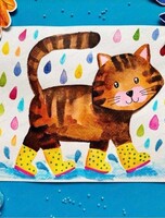 Мастер-класс по рисованию для детей 5-7 лет "Котик"