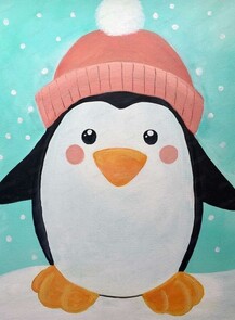 Мастер-класс по рисованию для детей 5-7 лет "Пингвинчик"