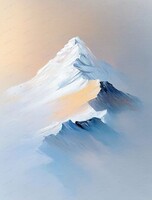 Мастер-класс по созданию интерьерной картины "Горы"