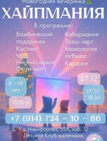 Новогодняя вечеринка для детей «Хайпмания»