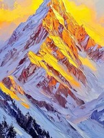 Мастер-класс по маслу и мастихину "Великолепные горы"