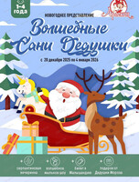 Новогоднее представление "Волшебные сани Дедушки" в "Арлекине" для детей 1-4 лет