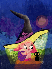 Мастер‑класс "Цифровая иллюстрация: юная волшебница и кот"