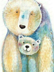 Мастер‑класс "Белые медведи: мама и медвежонок"