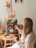 Занятия для подростков от 14 лет и взрослых по направлению "Станковая живопись"