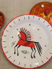 Проект "Юный художник". Мастер-класс "Мезенский конь"