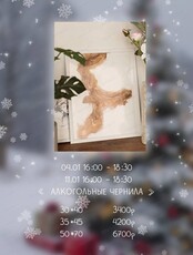 Мастер-класс по живописи алкогольными чернилами