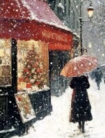 Мастер-класс по живописи "Прогулка перед Рождеством"