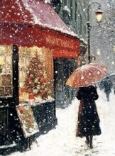 Мастер-класс по живописи "Прогулка перед Рождеством"