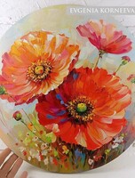 День рождения студии "Хобби Холл". Мастер-класс по маслу "Маки"