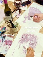 Мастер-класс по рисованию вином