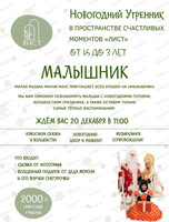 Новогодний утренник "Малышник"
