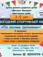 Новогодний спортивный квест «По лесным тропинкам!»