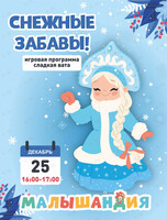 Развлекательная программа «Снежные забавы»