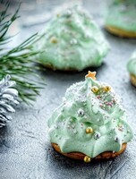 Кондитерский мастер-класс "Капкейки-снеговики и зефирки-ёлочки"