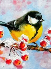 Мастер-класс по маслу "Птичка - синичка"